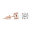 The Artemis - Silver | Four-Prong Moissanite Stud Earrings