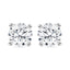 The Artemis - Silver | Four-Prong Moissanite Stud Earrings
